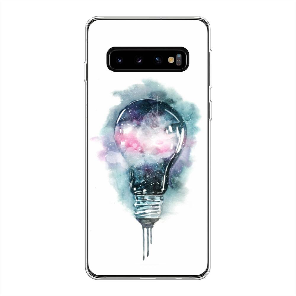 

Чехол на Samsung Galaxy S10 Plus "Волшебная лампа", Белый;серый, 27150-4