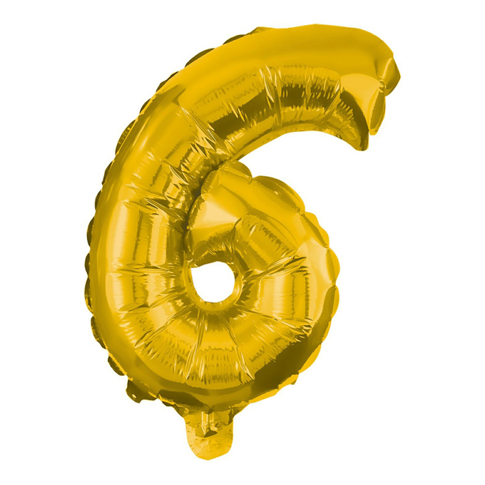 фото Воздушный шар procos 6 party essentials из фольги золотой