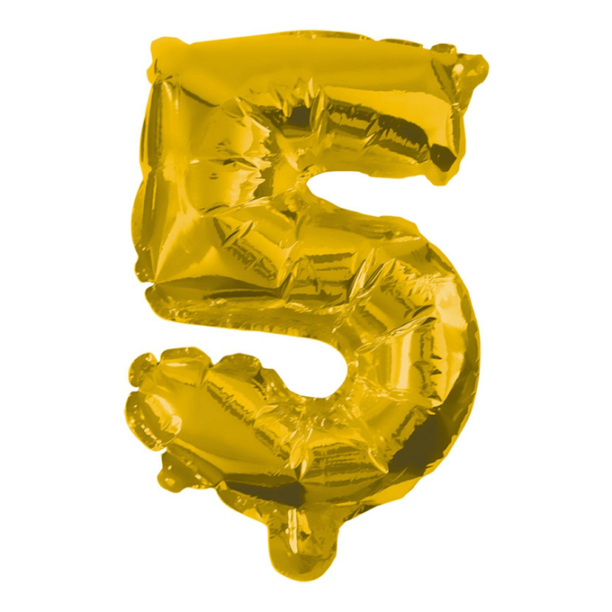 фото Воздушный шар procos 5 party essentials из фольги золотой