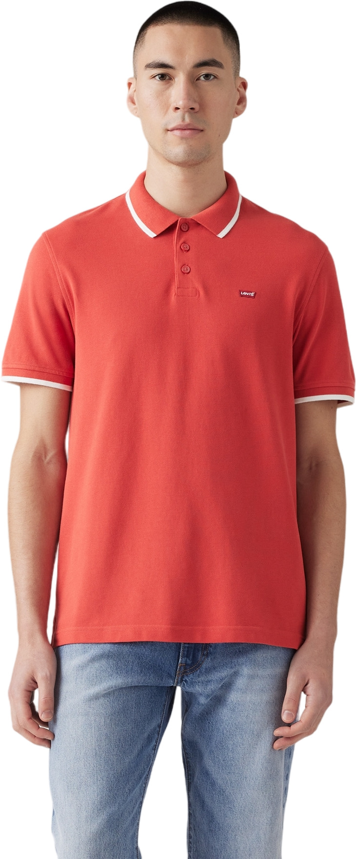 

Футболка мужская LEVIS Men New Housemark Polo красная L, Красный, Men New Housemark Polo