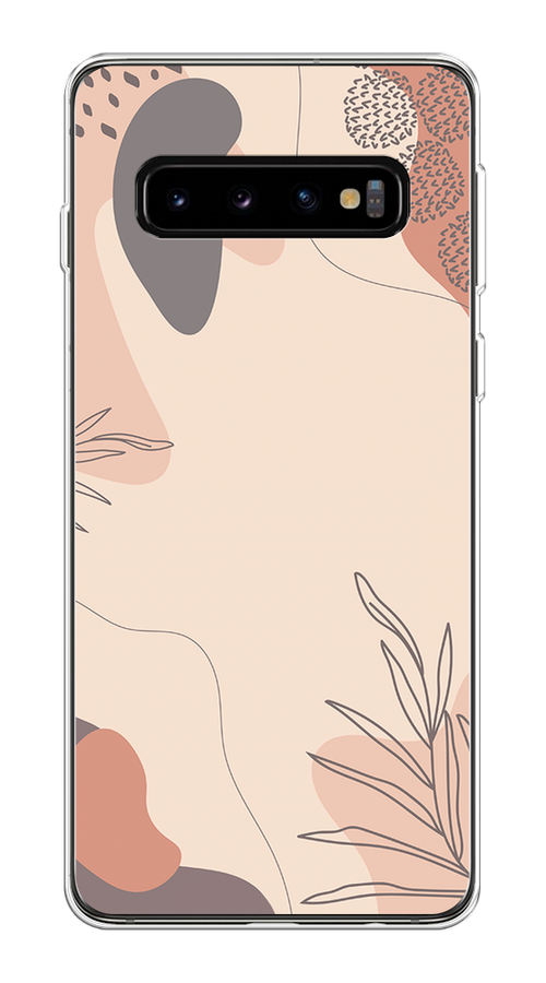 

Чехол на Samsung Galaxy S10 Plus "Нюдовые тона", Коричневый;серый, 27150-4