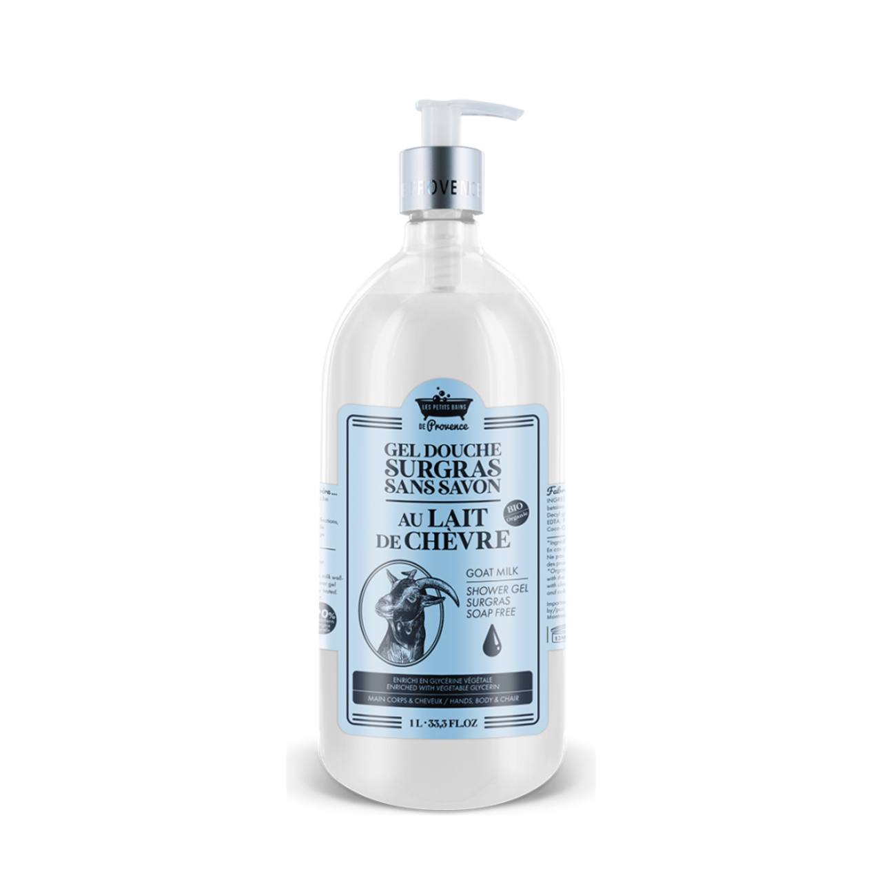 

Гель для душа Les Petits Bains De Provence для всех типов кожи, козье молоко 1 л