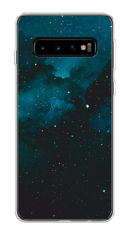 

Чехол на Samsung Galaxy S10 Plus "Синий космос", 27150-2