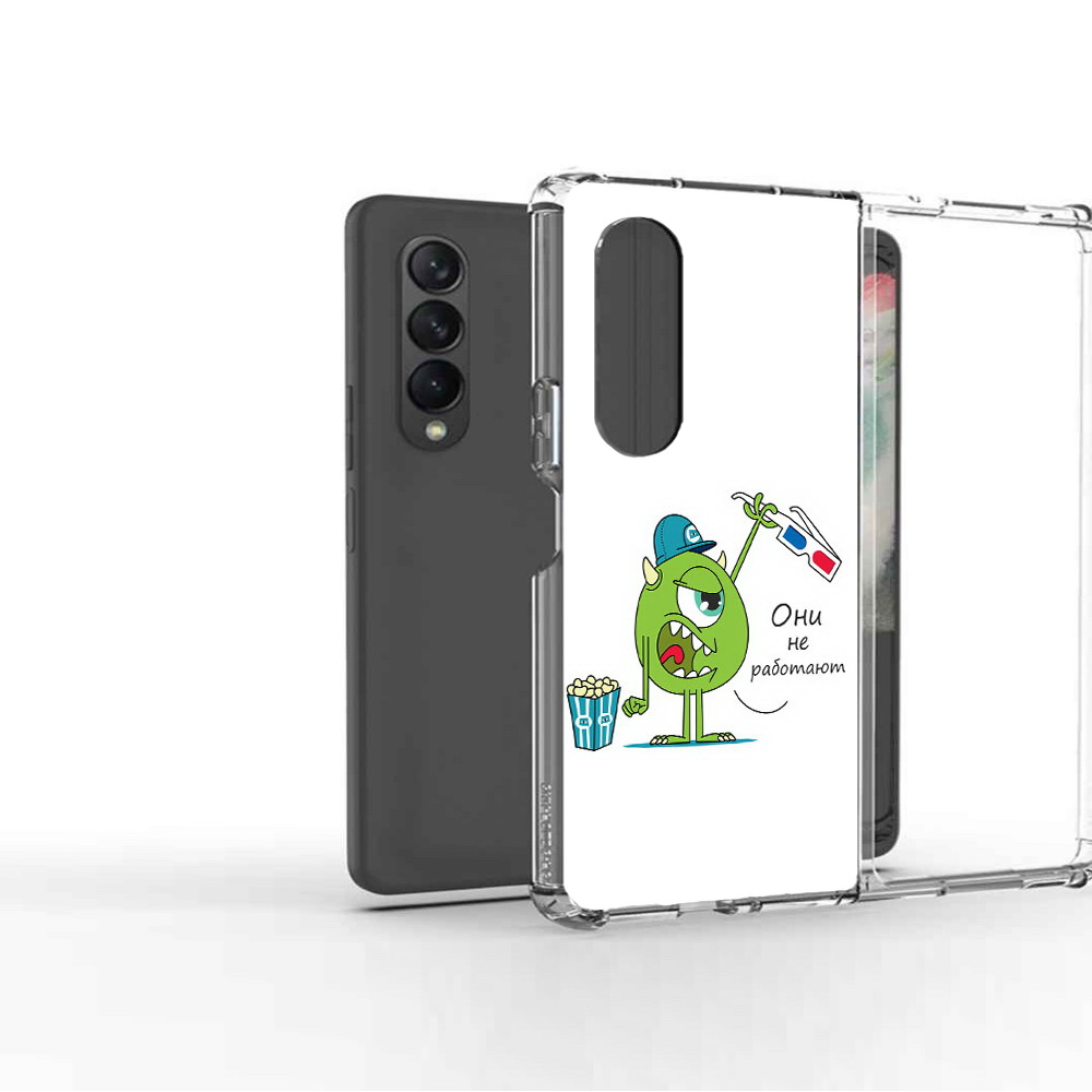 

Чехол MyPads Tocco для Samsung Galaxy Z Fold 3 Очки не работают, Прозрачный, Tocco
