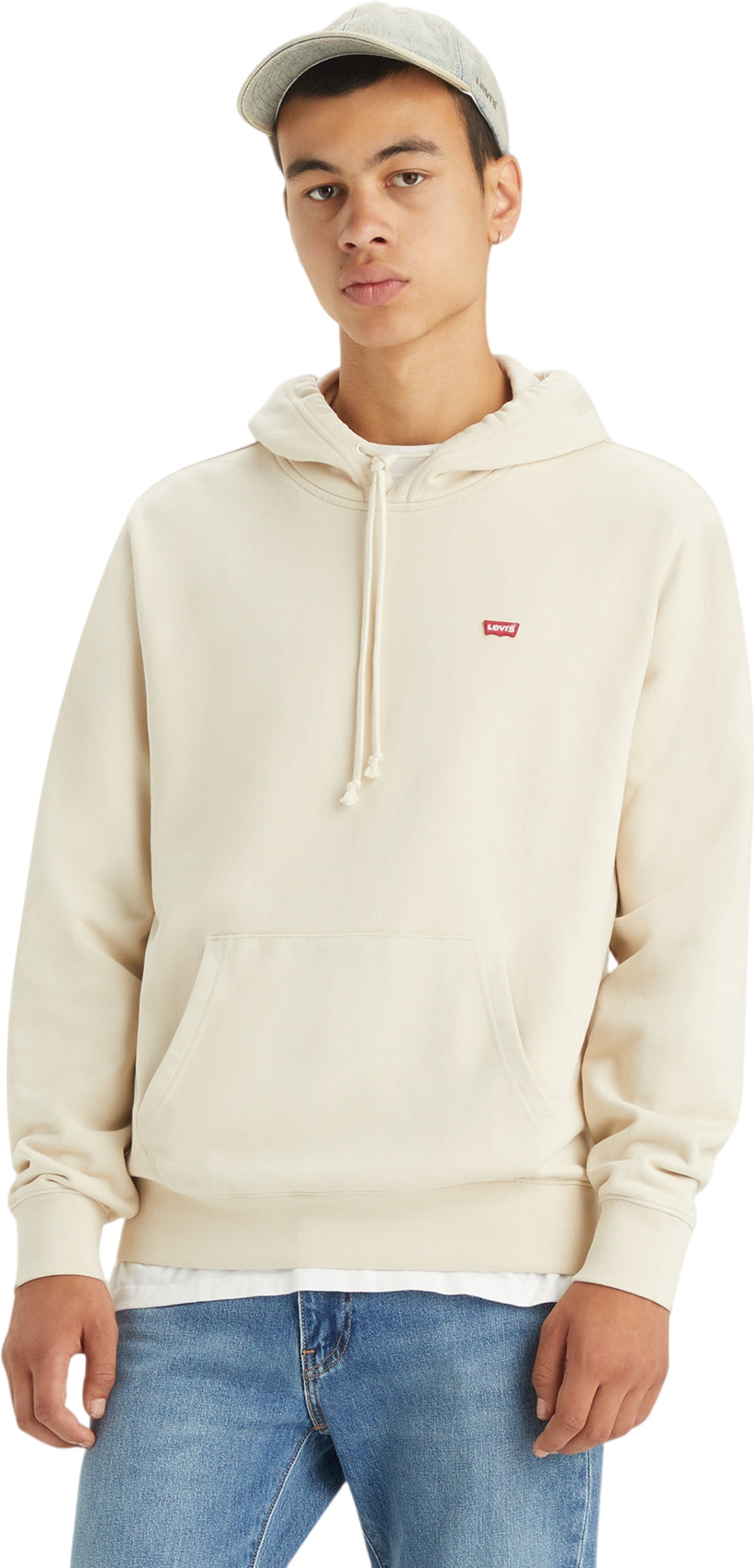 

Худи мужское LEVIS Men Original Hoodie бежевое L, Бежевый, Men Original Hoodie