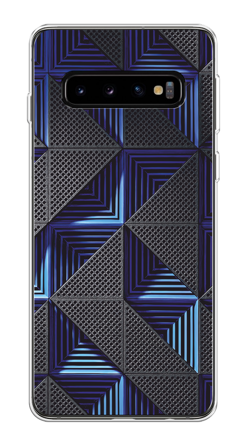 

Чехол на Samsung Galaxy S10 Plus "IBM", Серый;синий, 27150-3