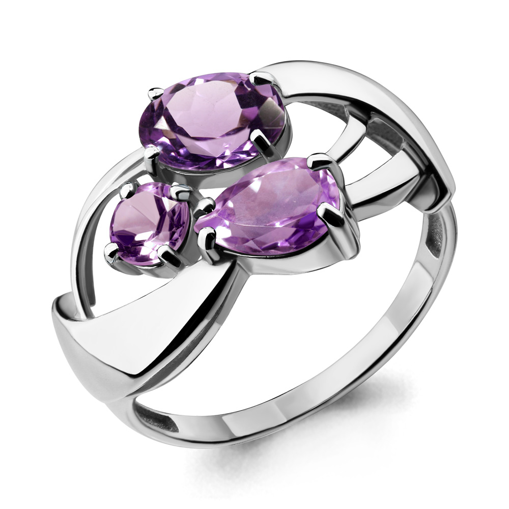 

Кольцо из серебра с аметистом Aquamarine Aquamarine 6908504_925_р р, 6908504_925_р
