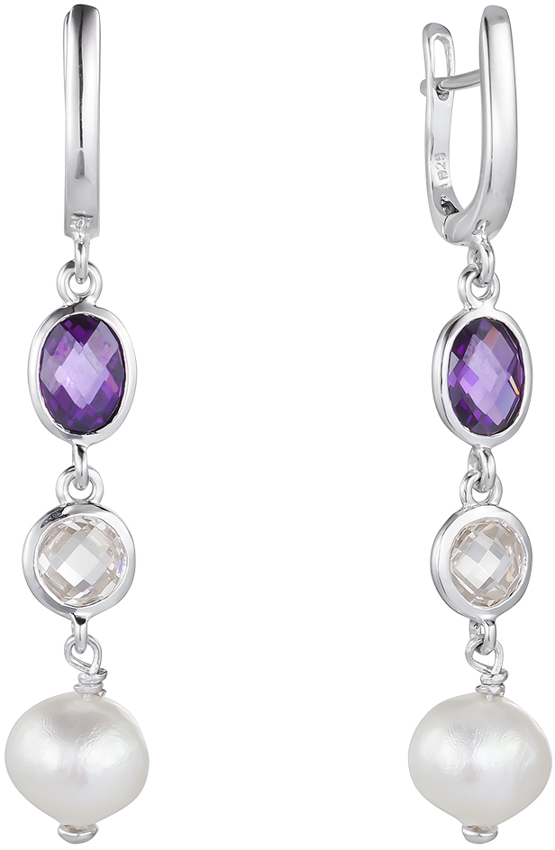

Серьги из серебра с жемчугом Balex Jewellery 2432930229, 2432930229