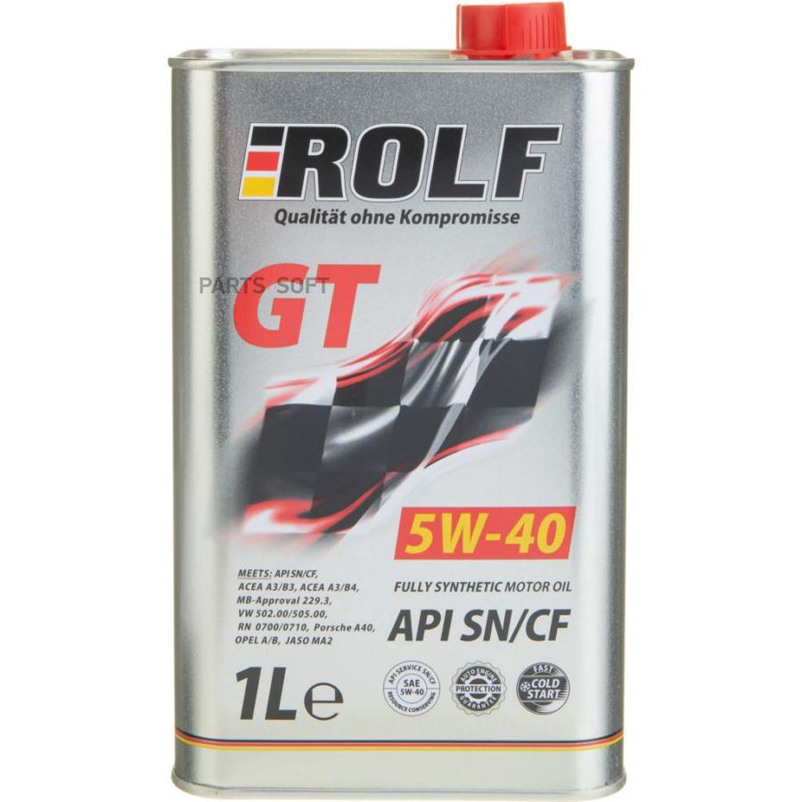 

Моторное масло Rolf синтетическое 5W40 api sn/cf 20л