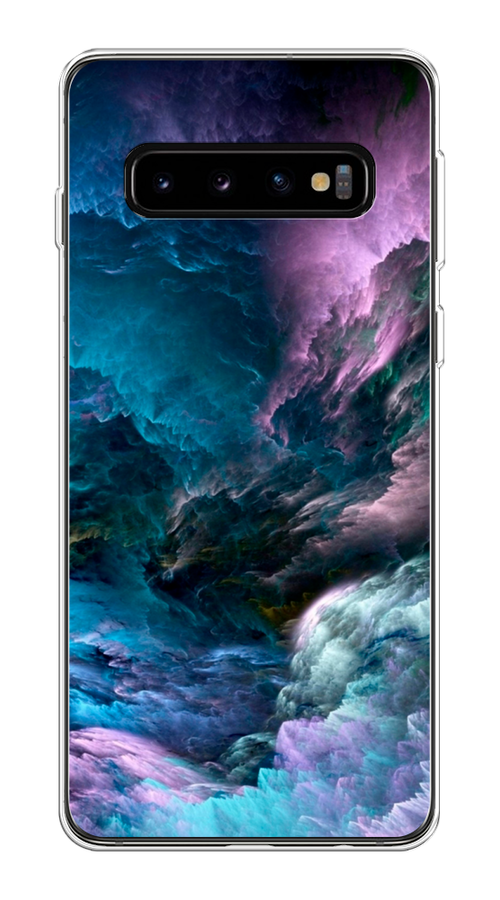

Чехол на Samsung Galaxy S10 Plus "Загадочное небо", Синий;фиолетовый, 27150-2