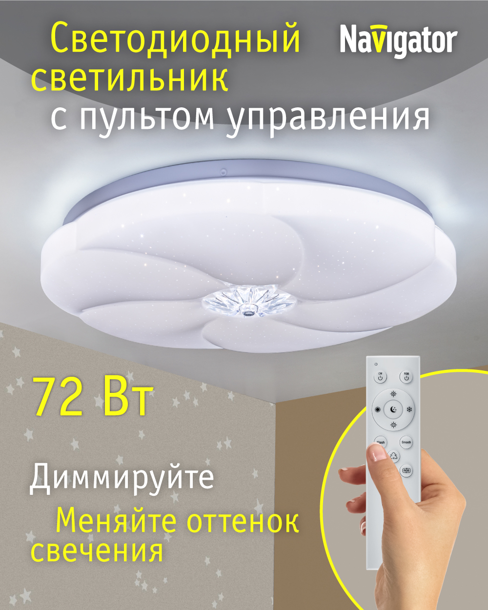 

Светильник потолочный светодиодный Navigator NLF-C-023-02, NLF-C-023-02