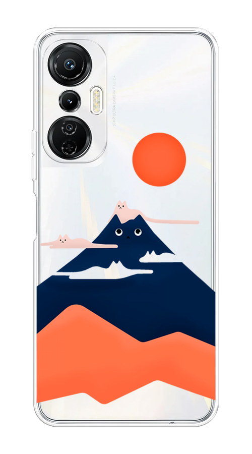 

Чехол на Infinix Hot 20S "Кот-гора", Черный;оранжевый, 3103650-4