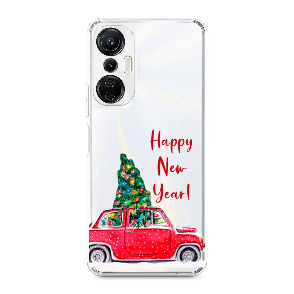 

Чехол на Infinix Hot 20S "Happy New Year", Красный;зеленый, 3103650-5