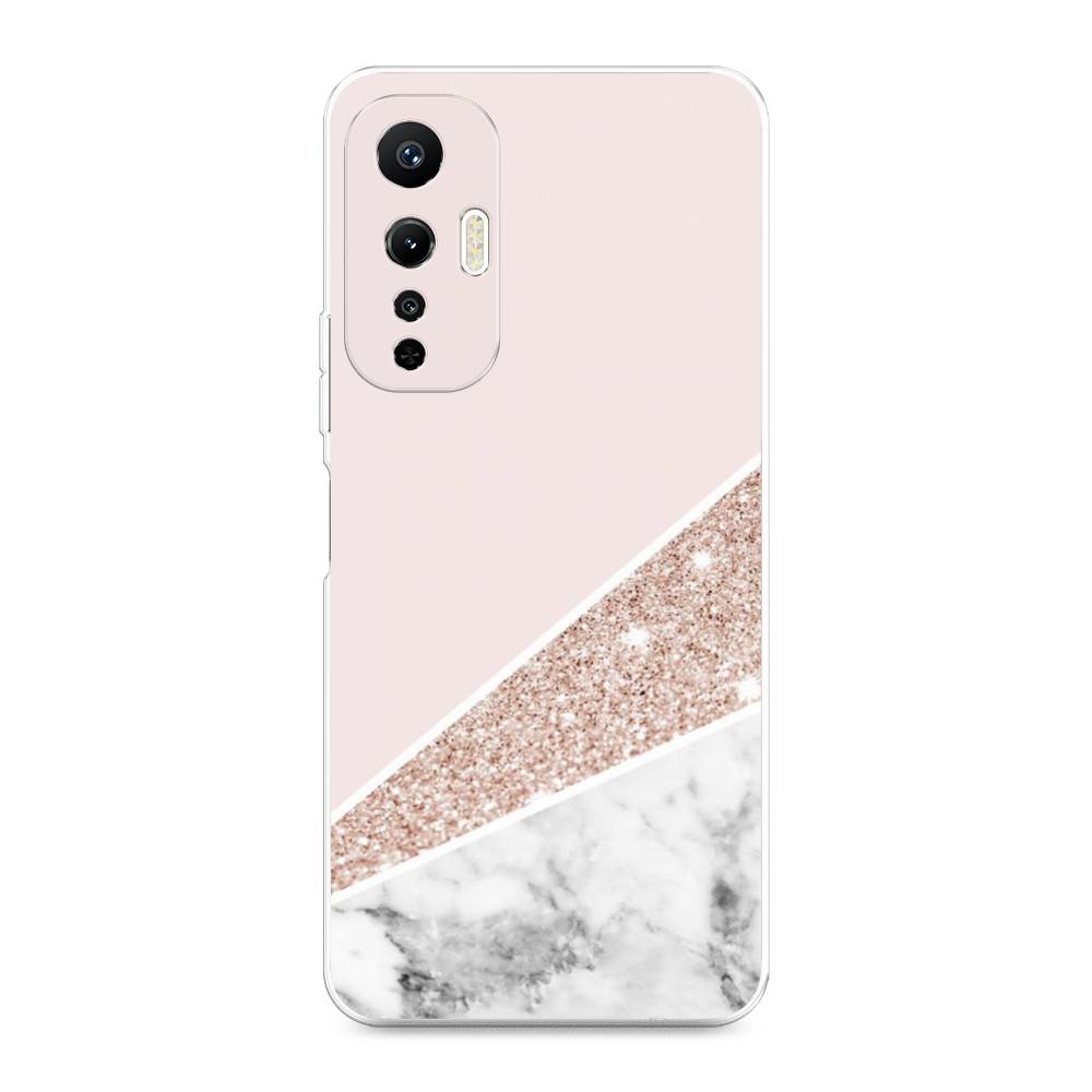 

Чехол на Infinix Hot 20S "Блестящий розовый мрамор", 3103650-3