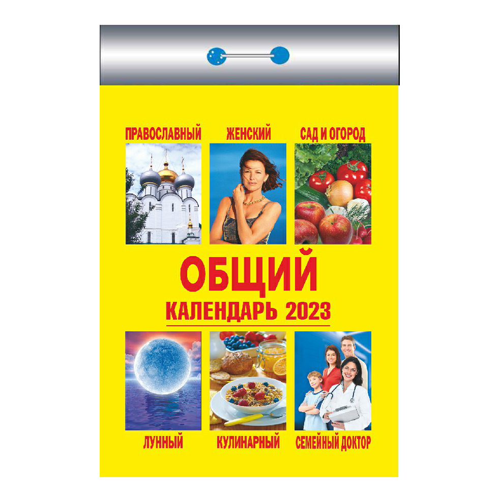 Календарь настенный отрывной Общий на 2023 год в ассортименте