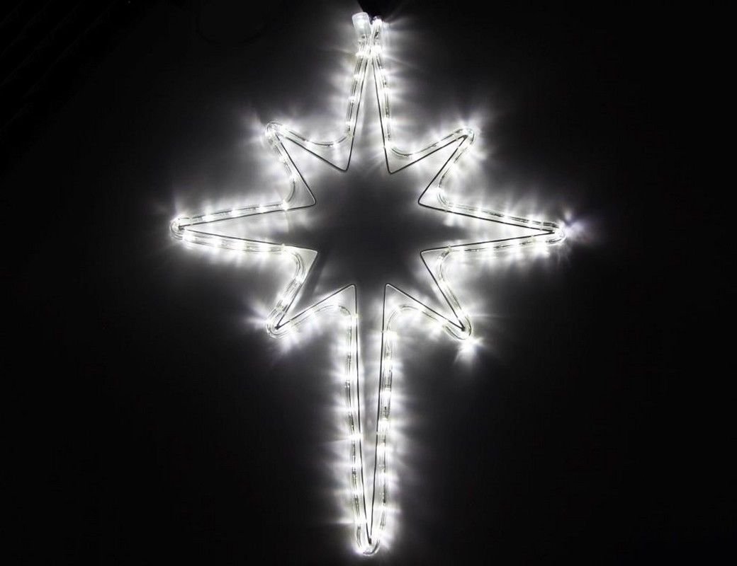 

Светодиодная РОЖДЕСТВЕНСКАЯ ЗВЕЗДА, дюралайт, 90 холодных LED-огней, 52 см, SNOWHOUSE, RL-90-BS-W