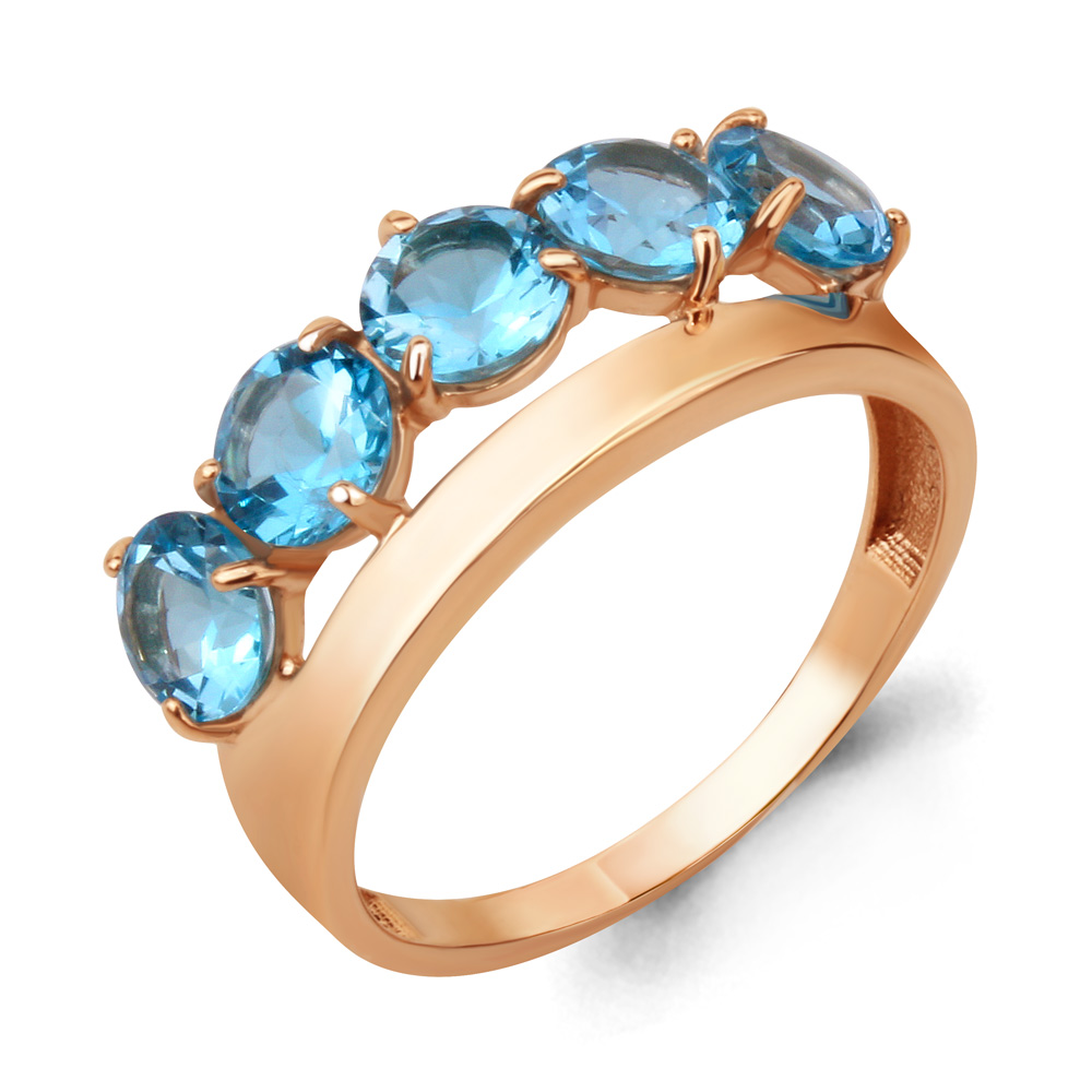 

Кольцо из красного золота с топазом Aquamarine Aquamarine 6905505_585_кз р. 17, 6905505_585_кз