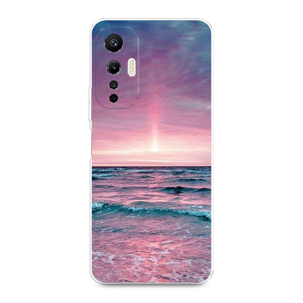 

Чехол на Infinix Hot 20S "Восход 3", Розовый;голубой, 3103650-2
