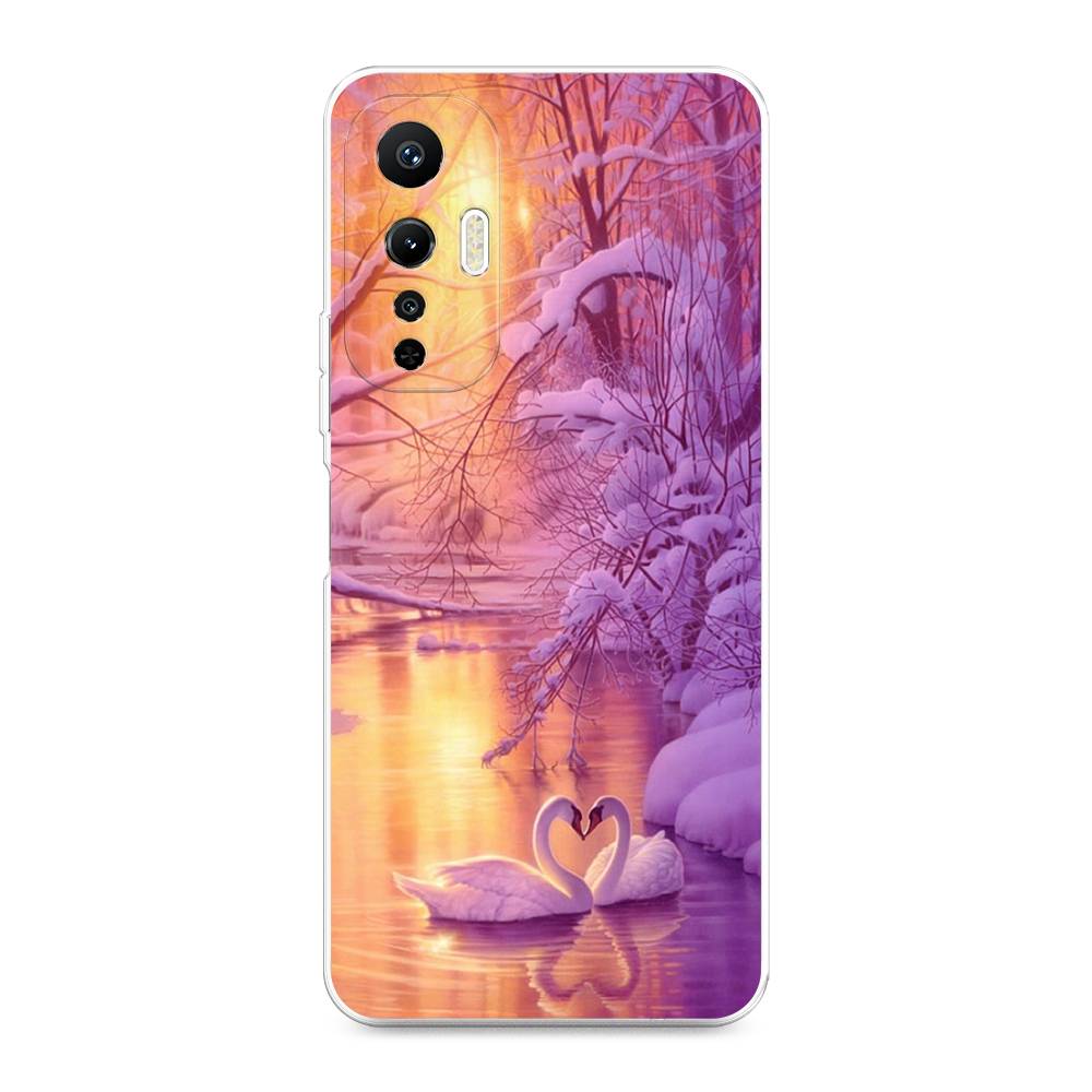 

Чехол на Infinix Hot 20S "Зима 1", Фиолетовый;желтый, 3103650-2