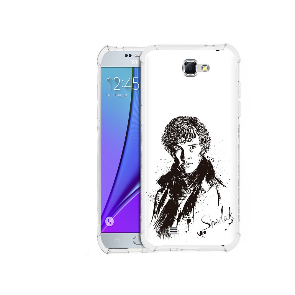 

Чехол MyPads Tocco для Samsung Galaxy Note 2 шерлок холмс портрет (PT29983.561.698), Прозрачный, Tocco