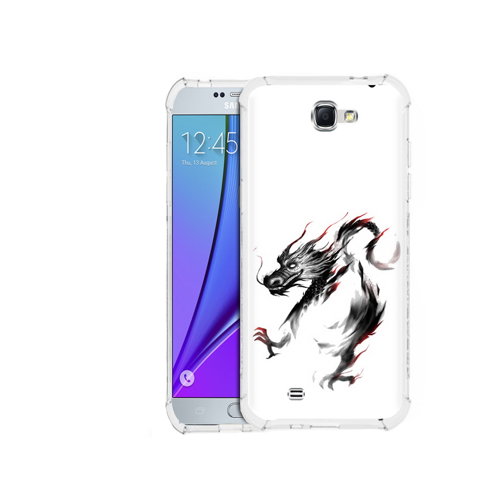

Чехол MyPads Tocco для Samsung Galaxy Note 2 черный дракон (PT29983.561.690), Прозрачный, Tocco