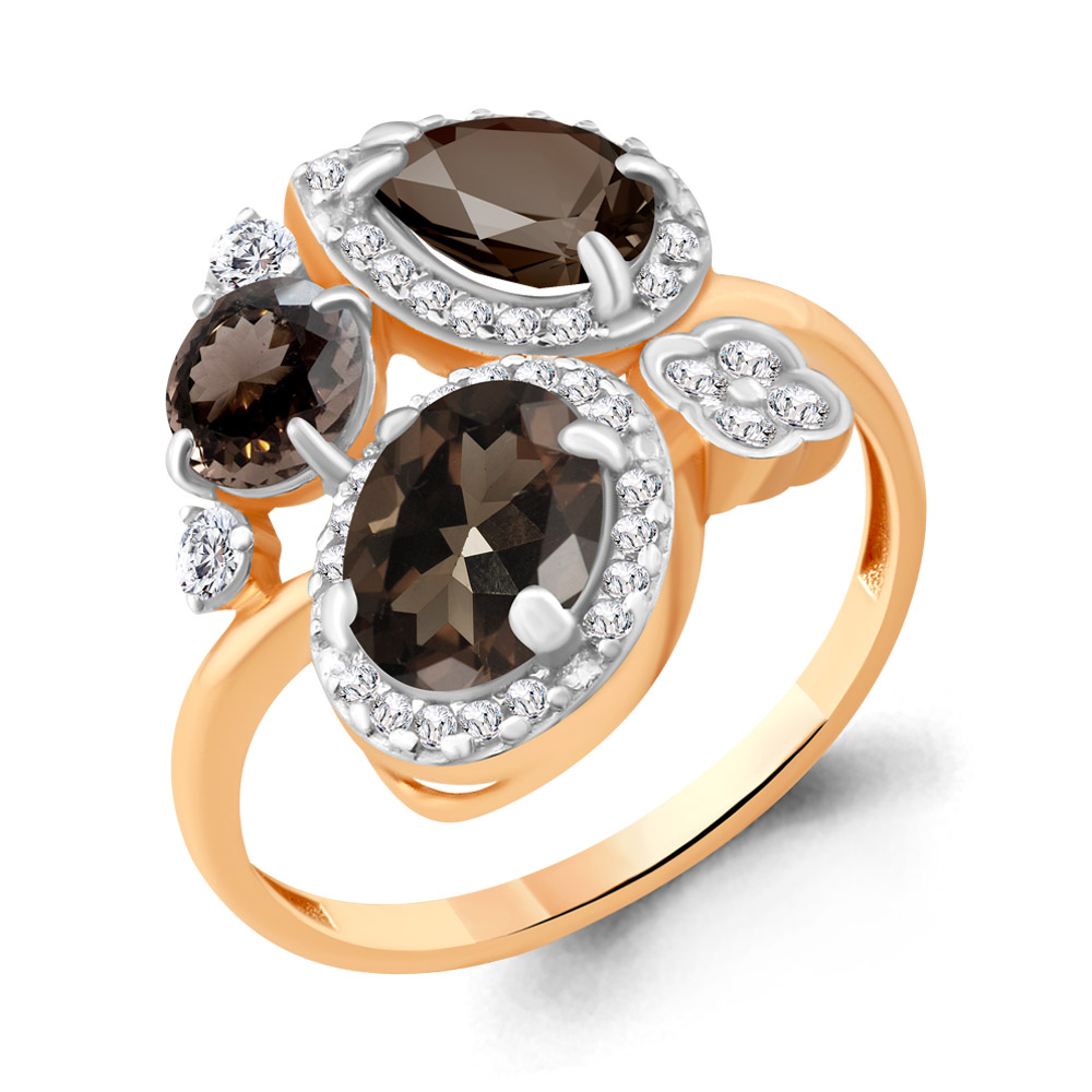 

Кольцо из серебра с кварцем Aquamarine Aquamarine 6904501А_925_з р, 6904501А_925_з