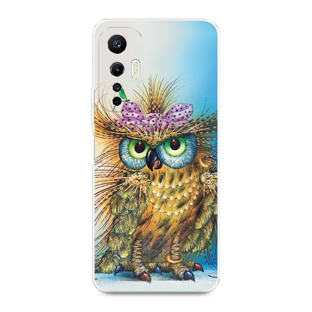

Чехол на Infinix Hot 20S "Модная сова", Коричневый;голубой, 3103650-1