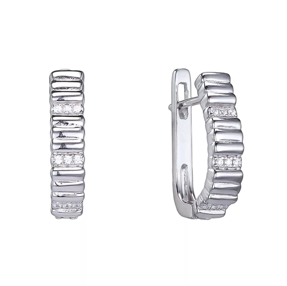 

Серьги из серебра с фианитом Balex Jewellery 2418910440, 2418910440
