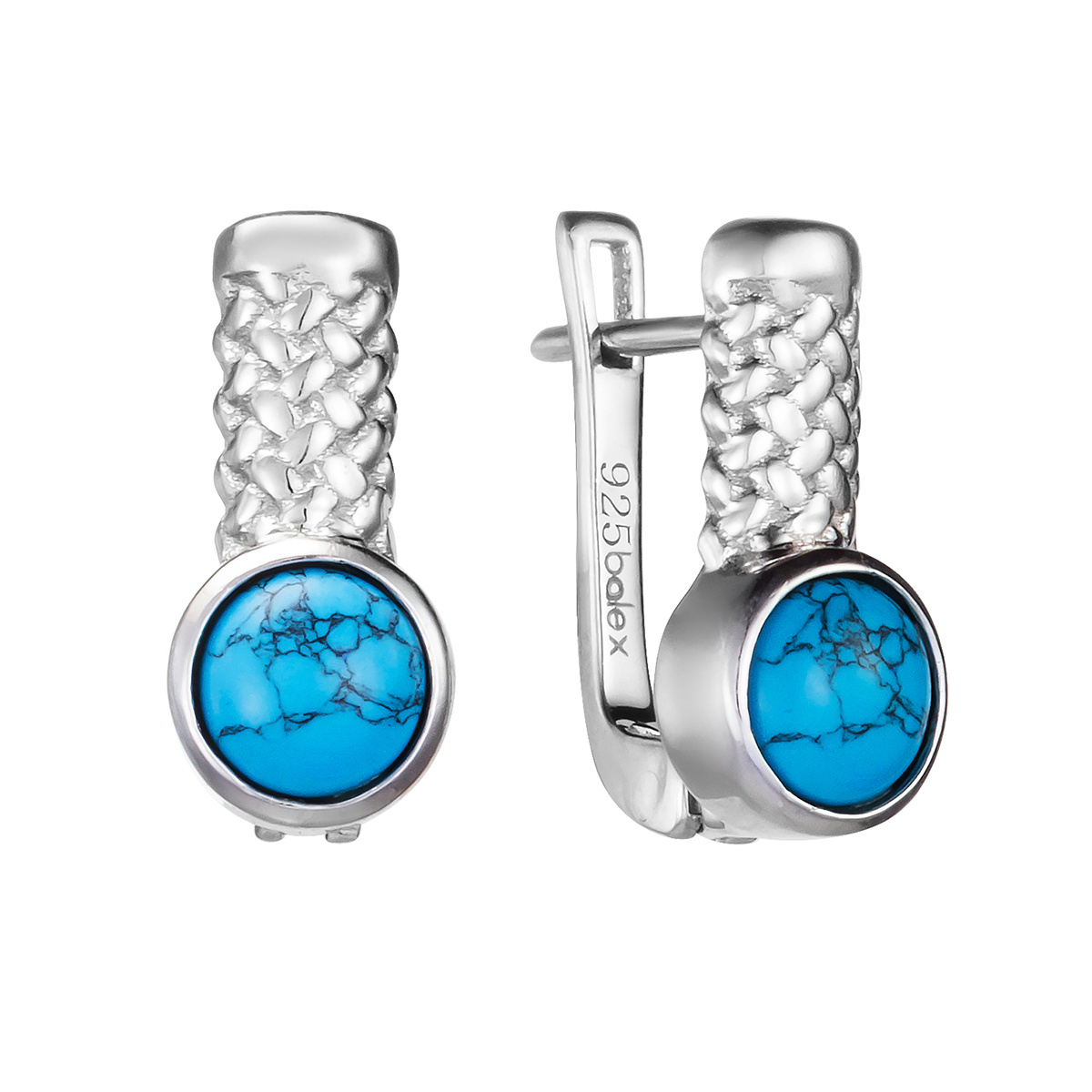 

Серьги из серебра с бирюзой Balex Jewellery 2410931783, 2410931783