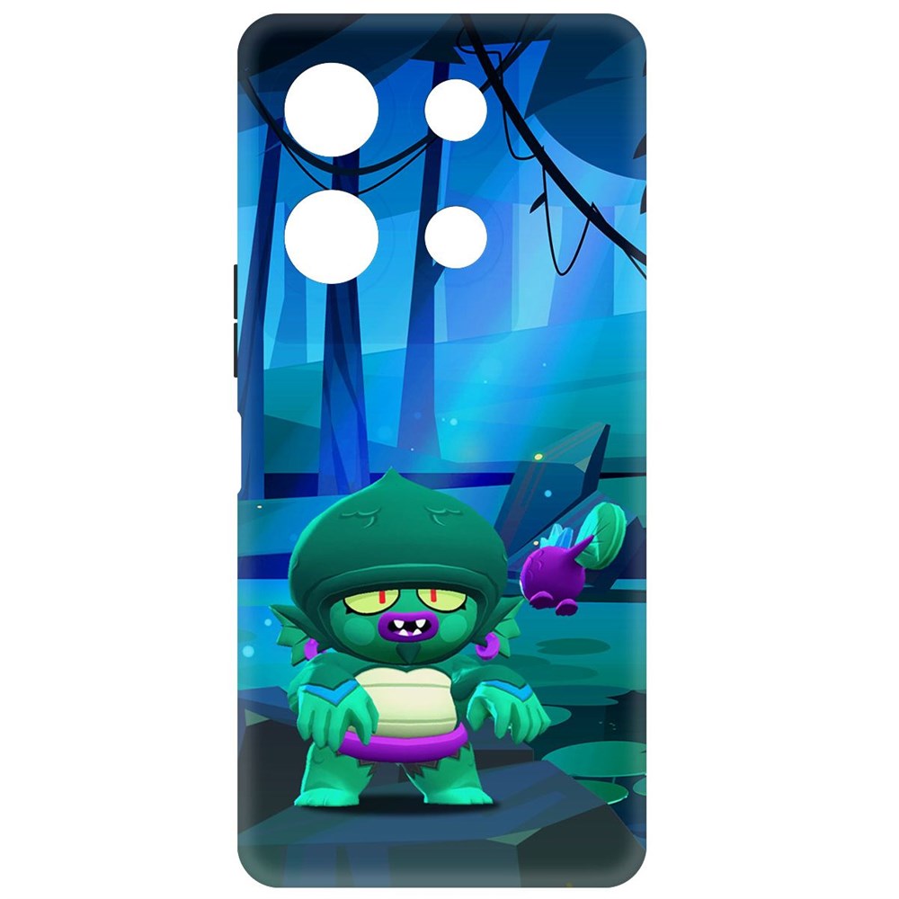 

Чехол-накладка Soft Case Brawl Stars - Болотный Джин для Infinix Note 30 VIP черный