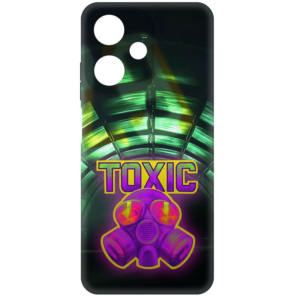 

Чехол-накладка Soft Case Cтандофф 2 (Standoff 2) - Стикер Toxic для Infinix Hot 30 Play, Черный