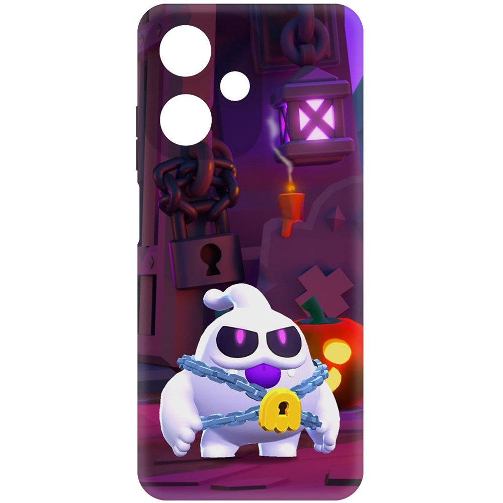 

Чехол-накладка Soft Case Brawl Stars - Призрак Скуик для Infinix Hot 30 Play черный