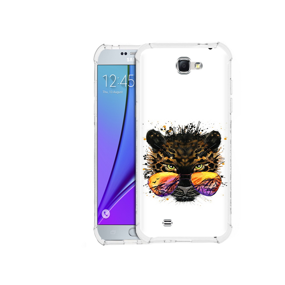 

Чехол MyPads Tocco для Samsung Galaxy Note 2 тропический леопард (PT29983.561.649), Прозрачный, Tocco