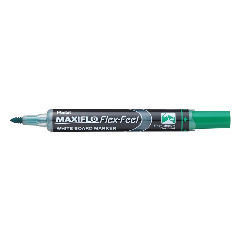 

Маркер для доски Pentel Maxiflo, 1 - 5 мм, перо круглое, цвет зеленый