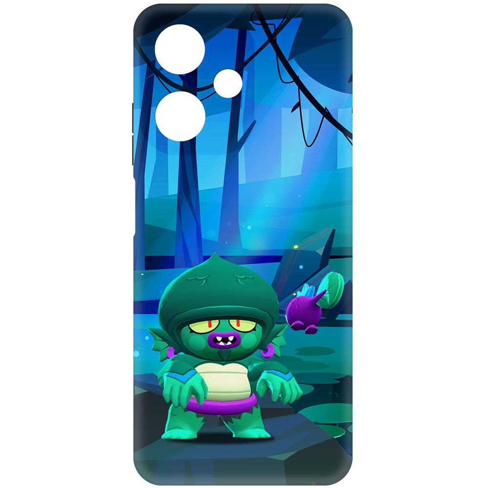 

Чехол-накладка Soft Case Brawl Stars - Болотный Джин для Infinix Hot 30 Play черный