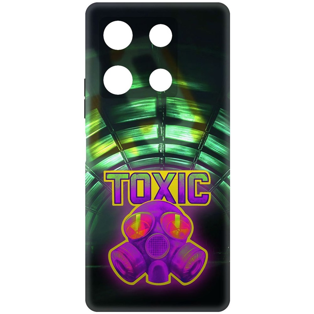 

Чехол-накладка Soft Case Cтандофф 2 (Standoff 2) - Стикер Toxic для Infinix Note 30 Pro, Черный