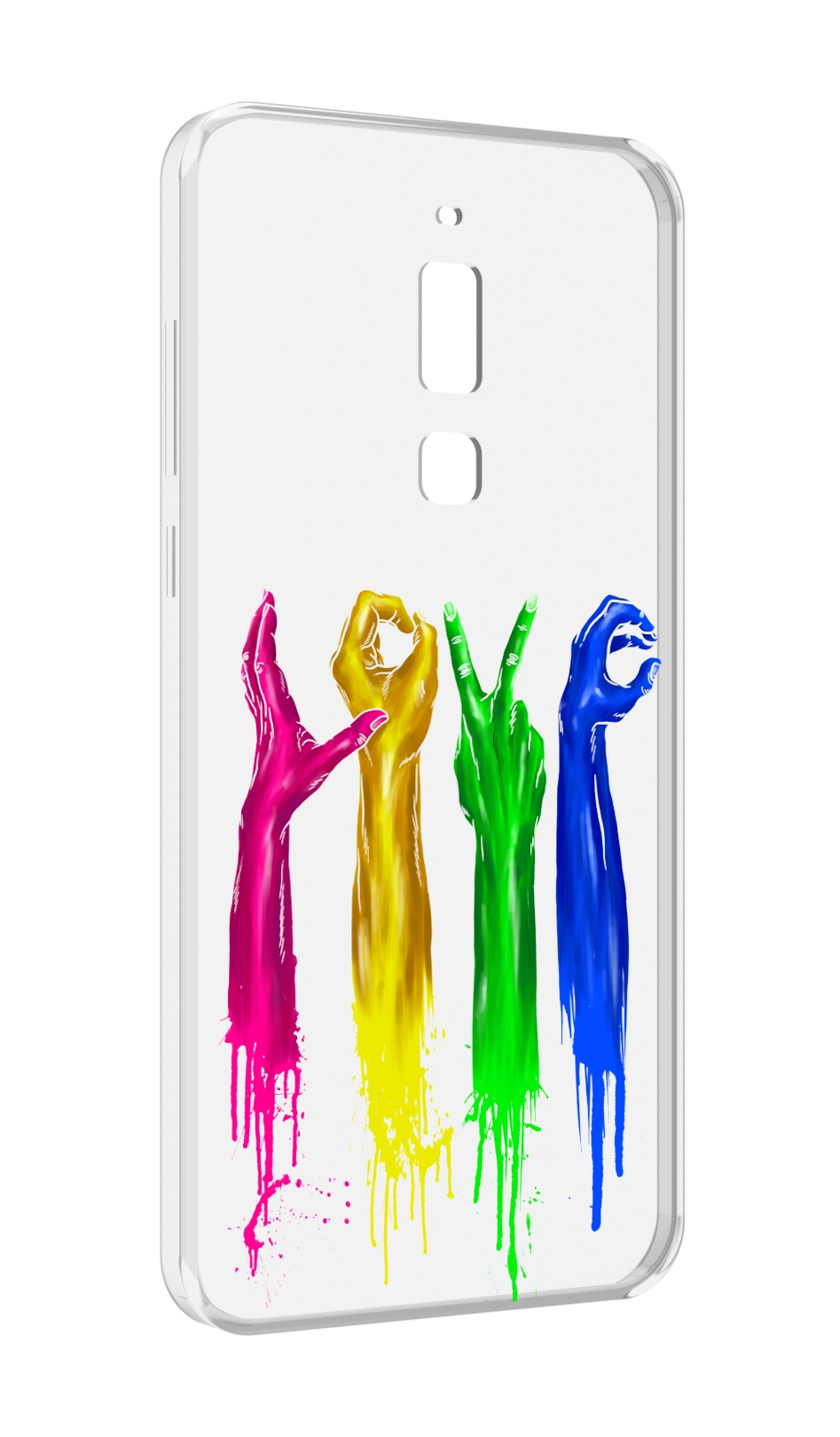 

Чехол MyPads яркие руки love для Meizu M6T, Прозрачный, Tocco
