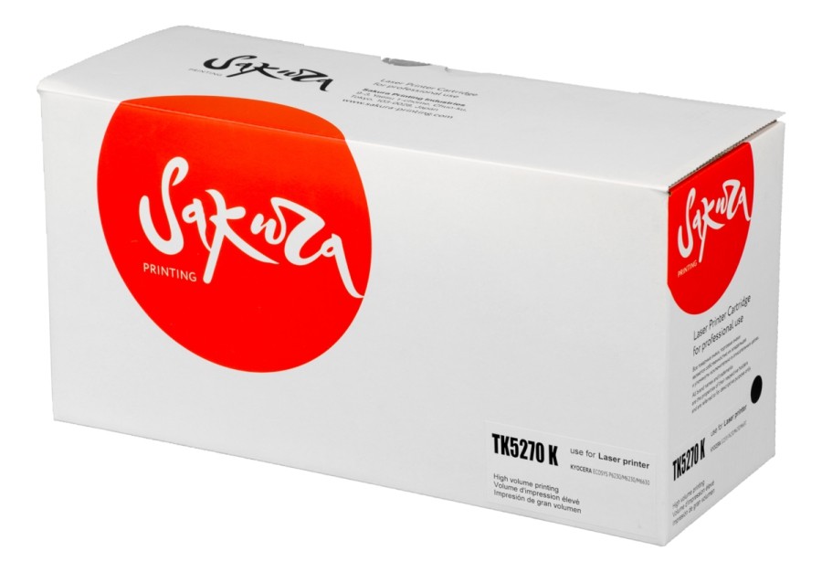 

Картридж для лазерного принтера SAKURA TK5270K SATK5270K Black, совместимый, Черный, TK5270K