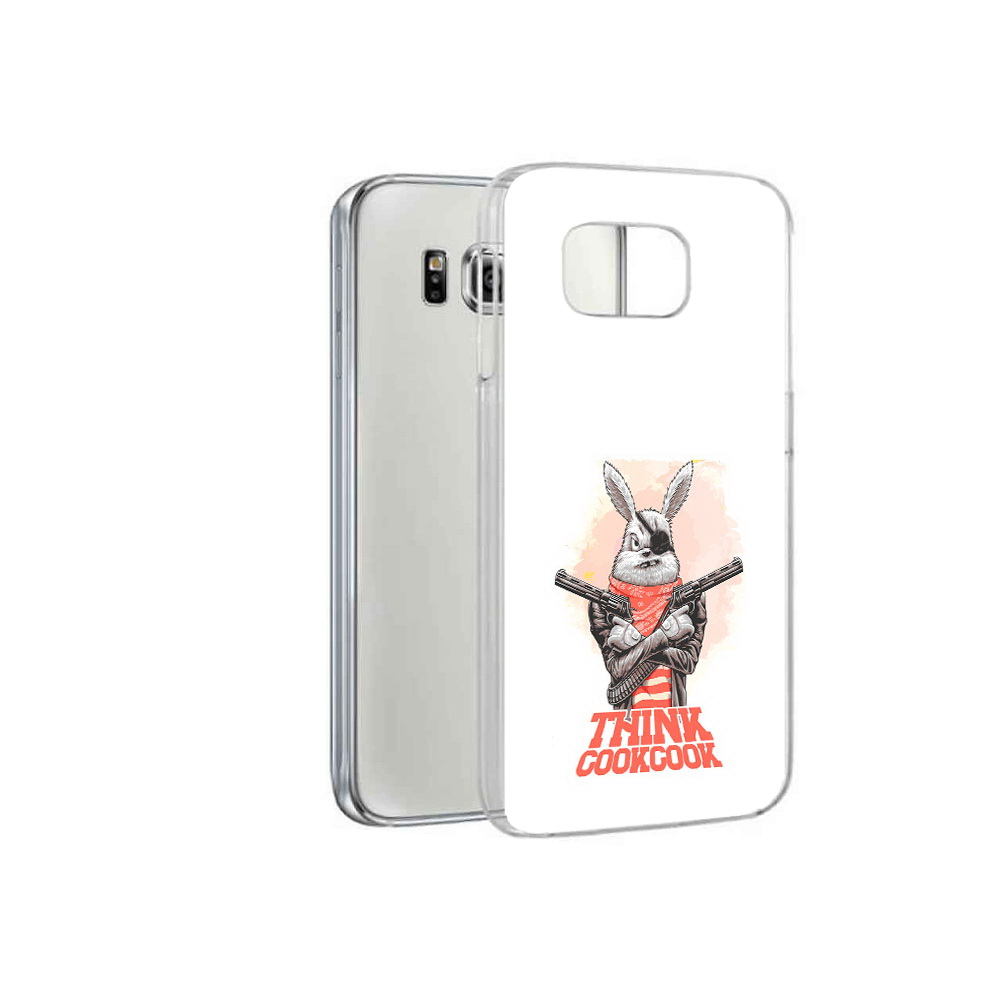 

Чехол MyPads Tocco для Samsung Galaxy S6 кролик пират (PT12300.506.419), Прозрачный, Tocco