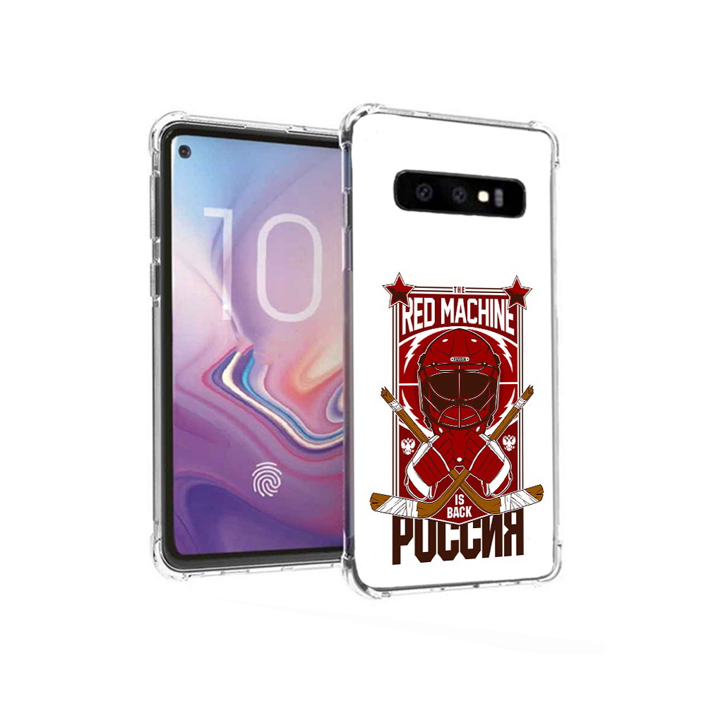 

Чехол MyPads Tocco для Samsung Galaxy S10 хоккей россия (PT125897.498.666), Прозрачный, Tocco