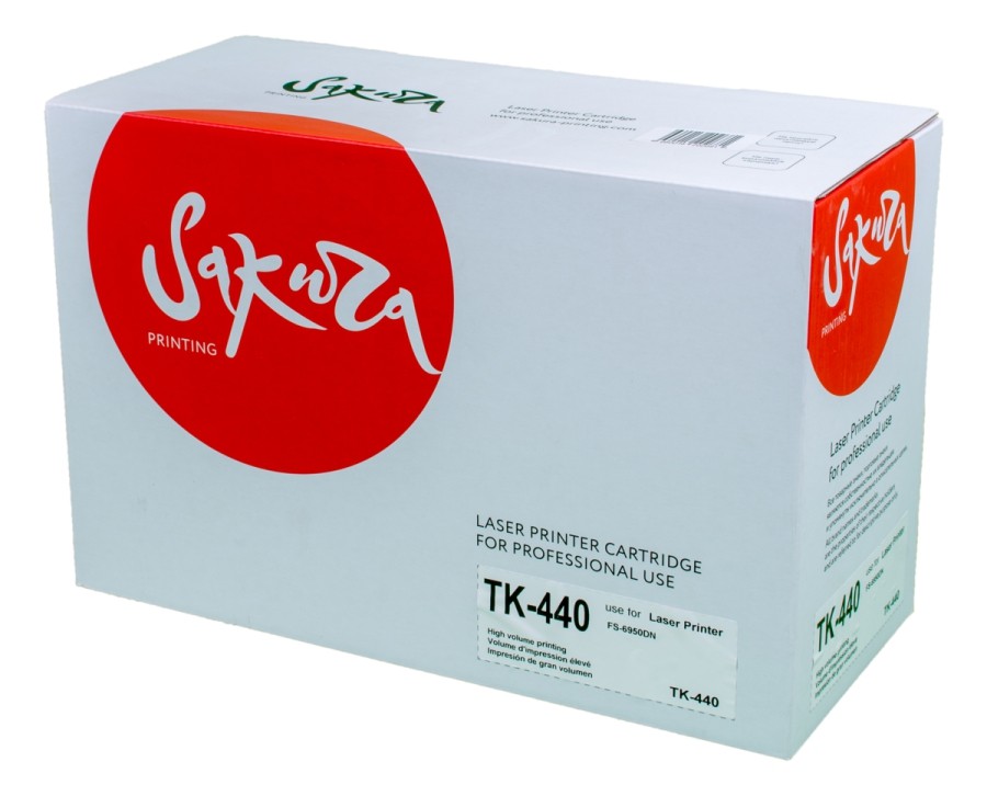 

Картридж для лазерного принтера SAKURA TK440 SATK440 Black, совместимый, Черный, TK440