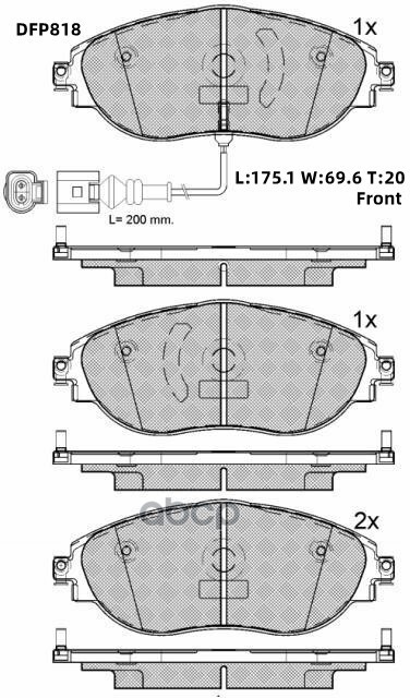 

Колодки Тормозные Дисковые Double Force DOUBLE FORCE арт. DFP818