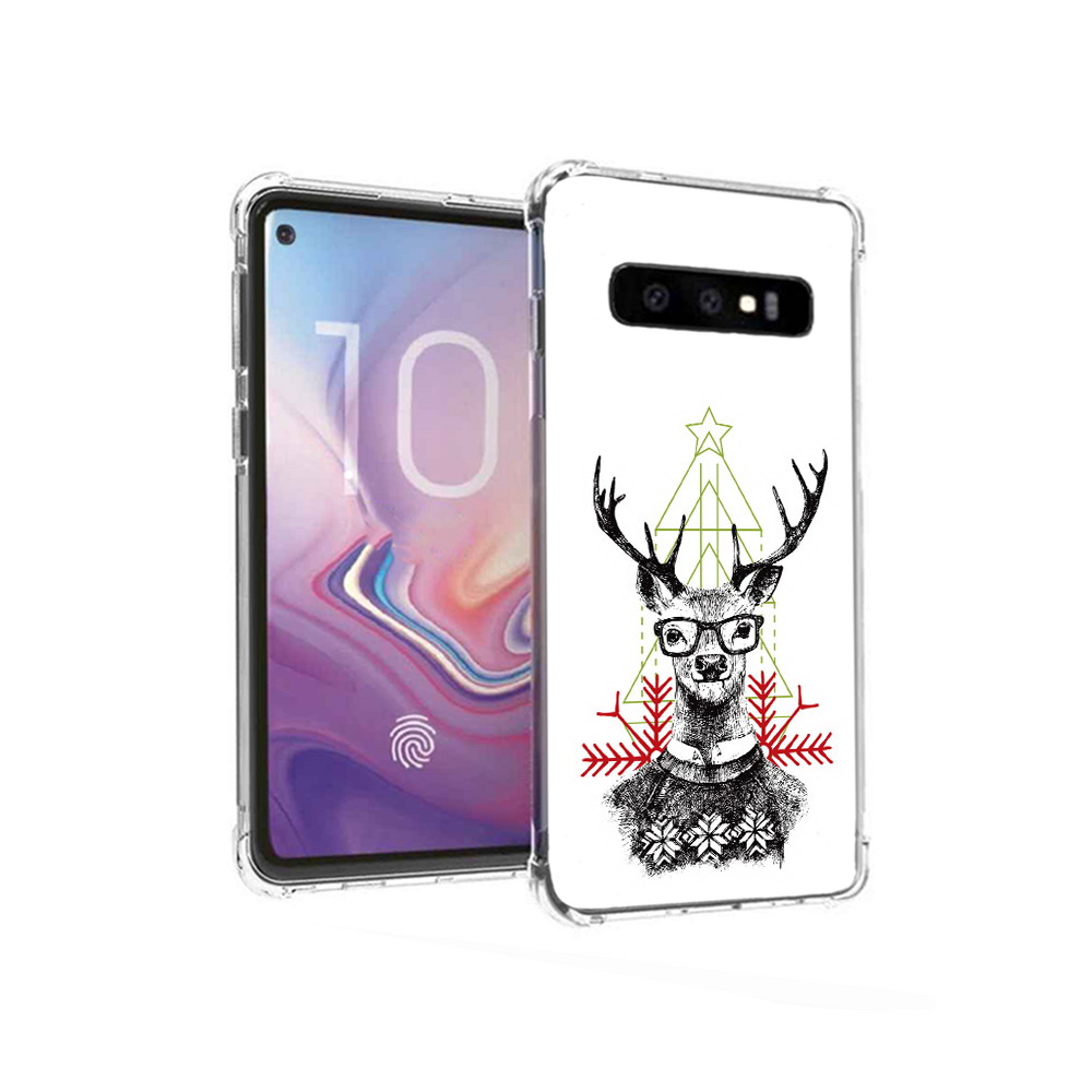 

Чехол MyPads Tocco для Samsung Galaxy S10 умный олень (PT125897.498.652), Прозрачный, Tocco