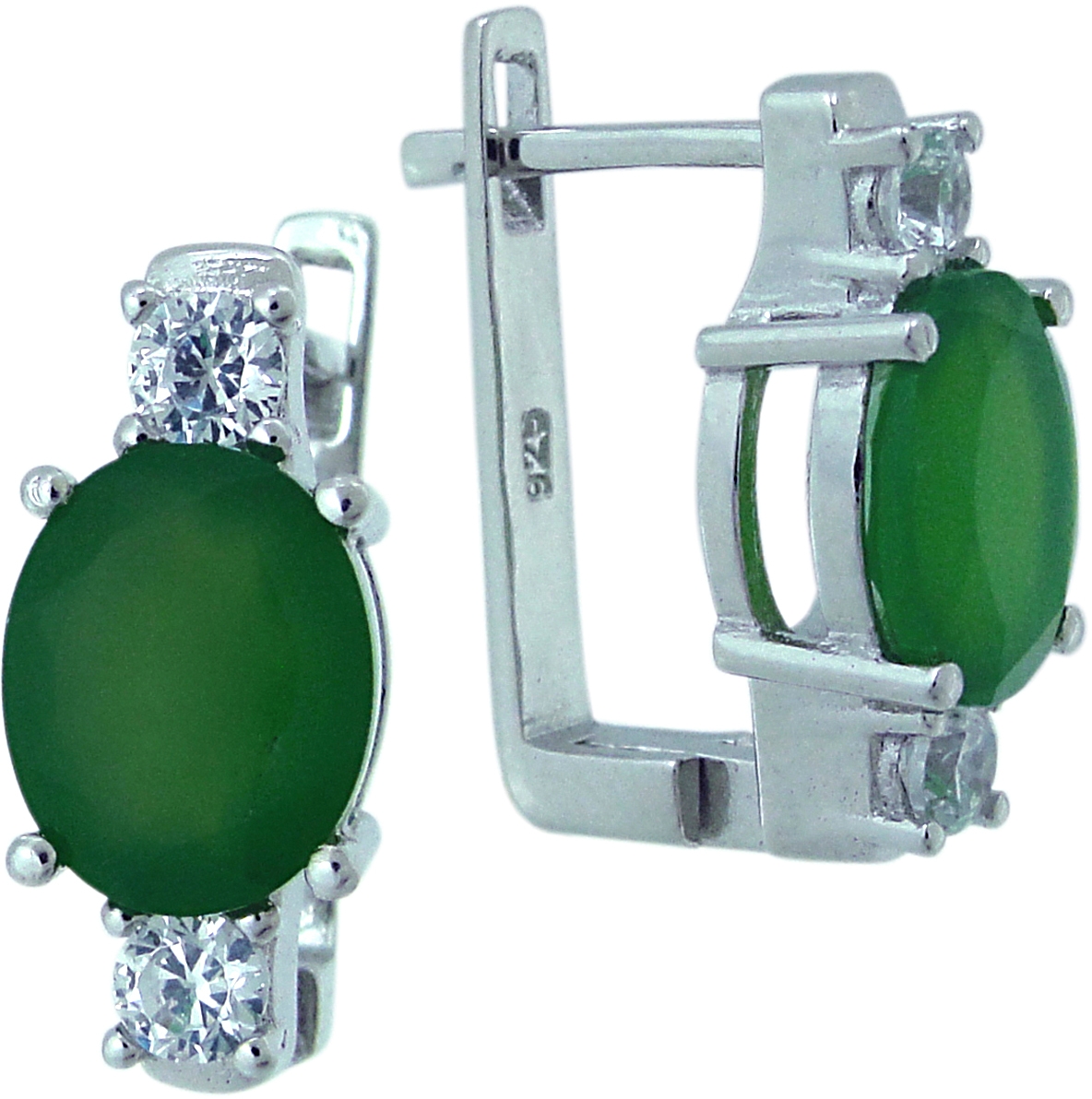 

Серьги из серебра с агатом Balex Jewellery 2405937532, 2405937532