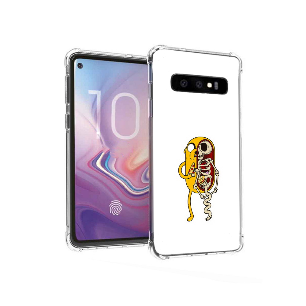 Чехол MyPads Tocco для Samsung Galaxy S10 Джейк скелет (PT125897.498.64)