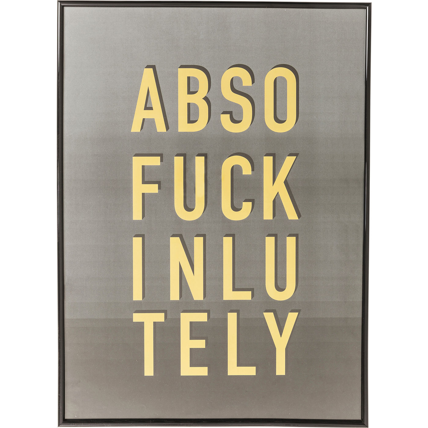 

Картина в рамке KARE Design, коллекция Absofuckinlutely, 44х60х2 см, Absofuckinlutely