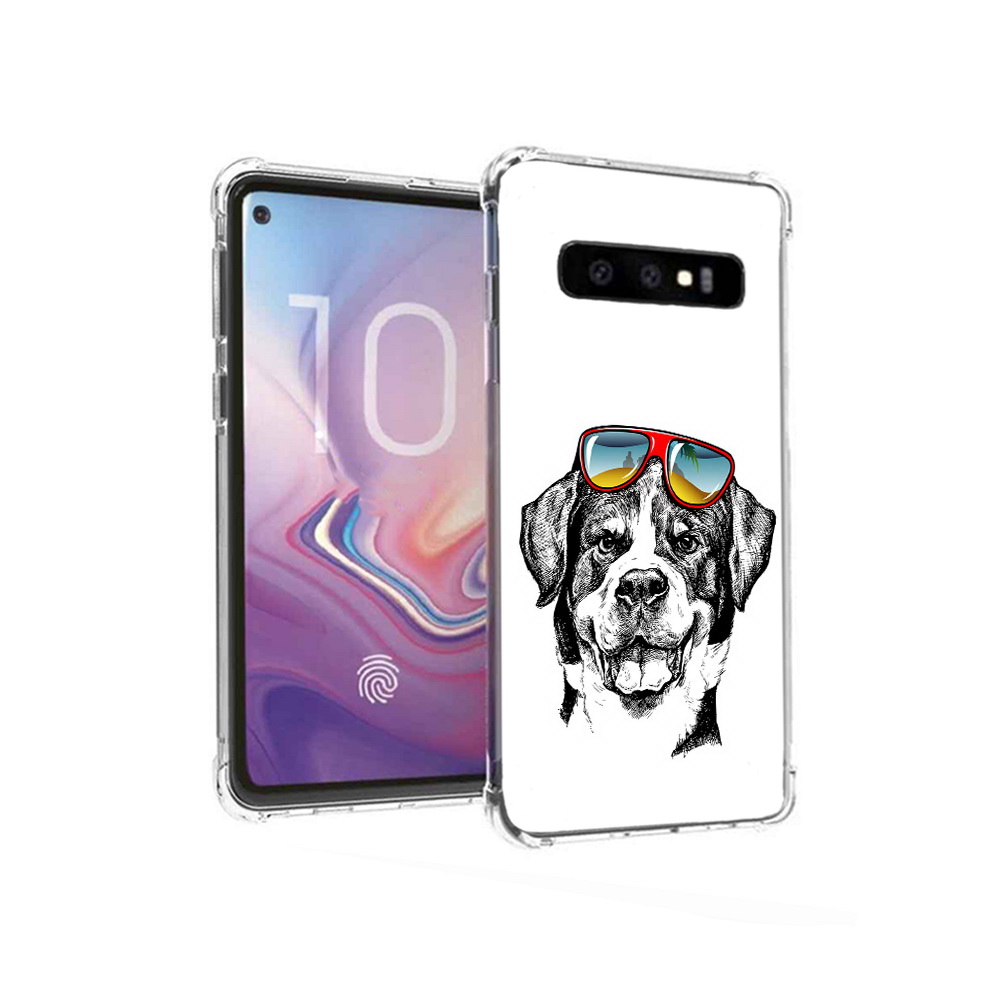 Чехол MyPads Tocco для Samsung Galaxy S10 счастливая собака (PT125897.498.631)