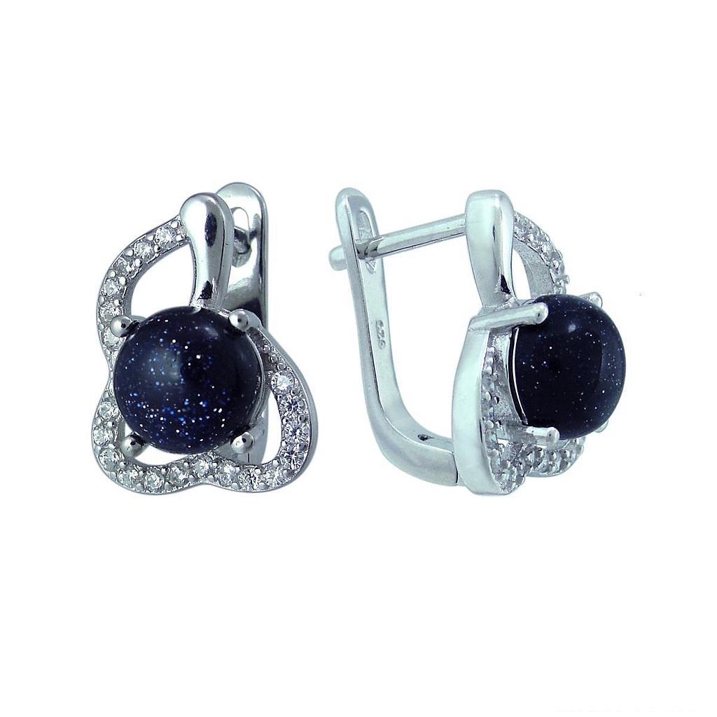 

Серьги из серебра с авантюрином Balex Jewellery 2405937412, 2405937412