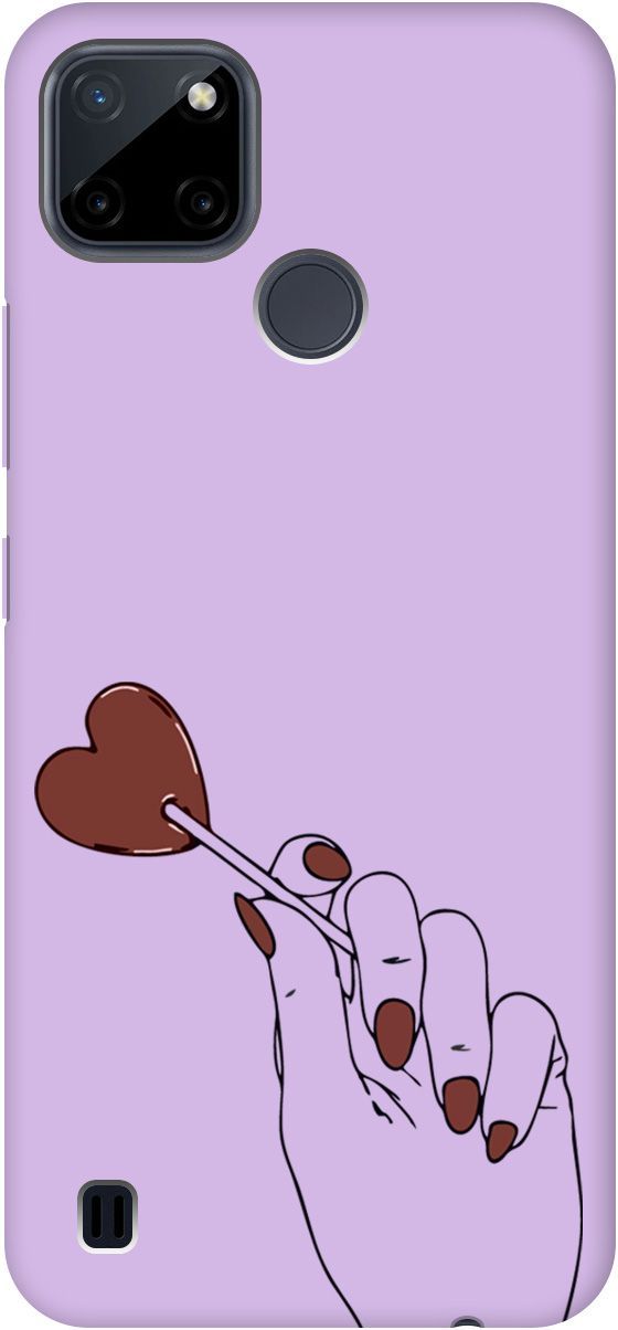 

Чехол на Realme C21Y "Heartbreaker" сиреневый, Фиолетовый;красный, 4892