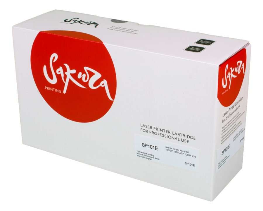 Картридж для лазерного принтера SAKURA SP101E (SASP101E) черный, совместимый